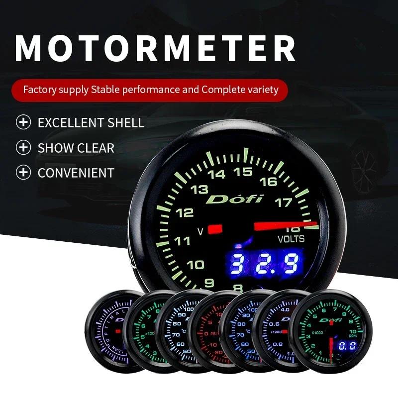 2" 52mm Boost Gauge Voltmeters Oil Pressure Turbo Boost Oil Temp Water Temp Tachometer Air Fuel Ratio EGT Car Gauge