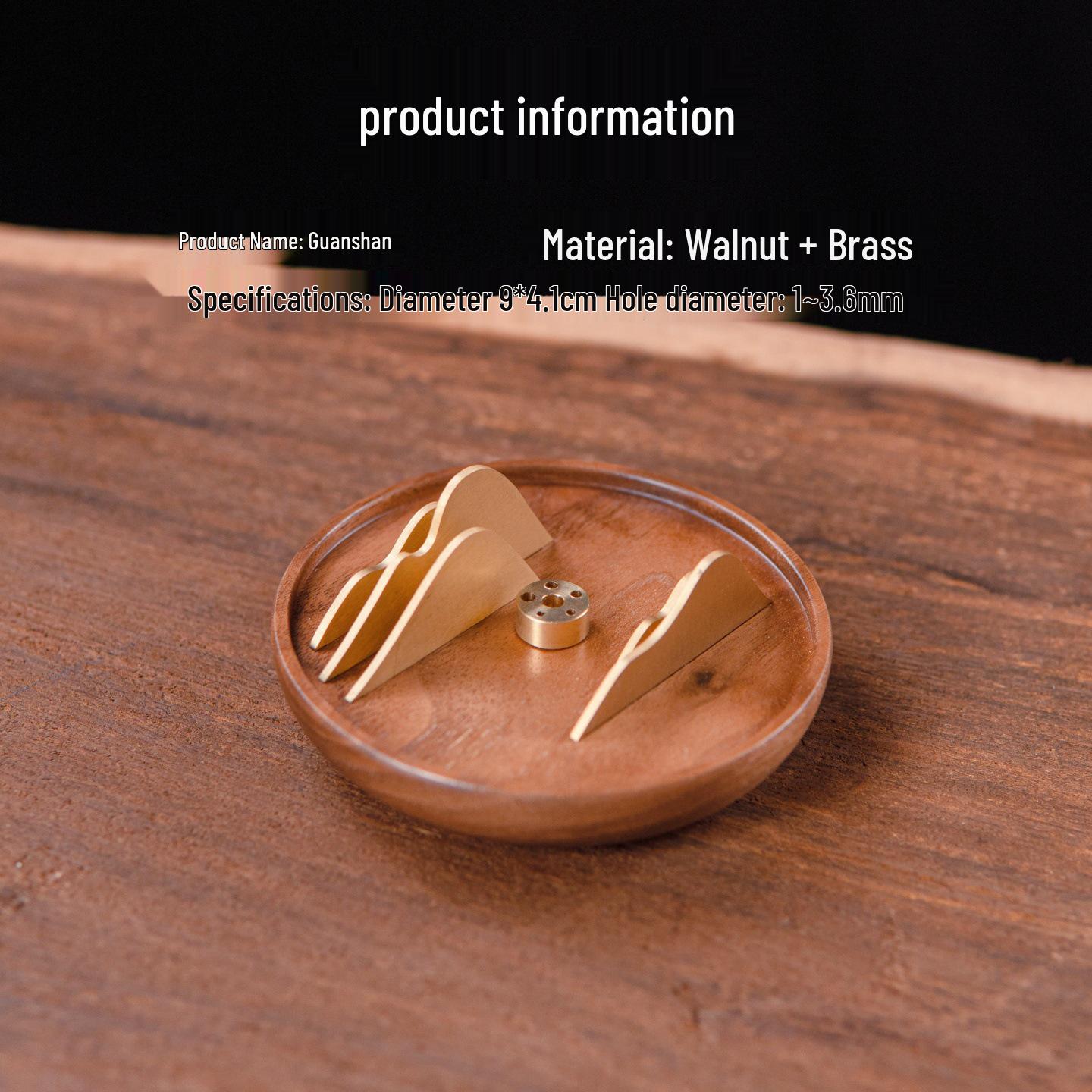 View Mountain Agarwood Incense Holder: Solid Wood, Retro Zen Gift Set