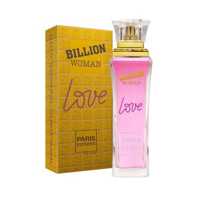 Paris Elysees Billion Woman Love Collection Classique Parfum Créé en France Eau de Toilette Vaporisateur Naturel Parfum pour Femmes 100ML (3,3 fl.oz.)