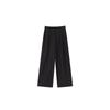Xiangying Women's High-Waist Lace-Trim Wide-Leg Trousers
