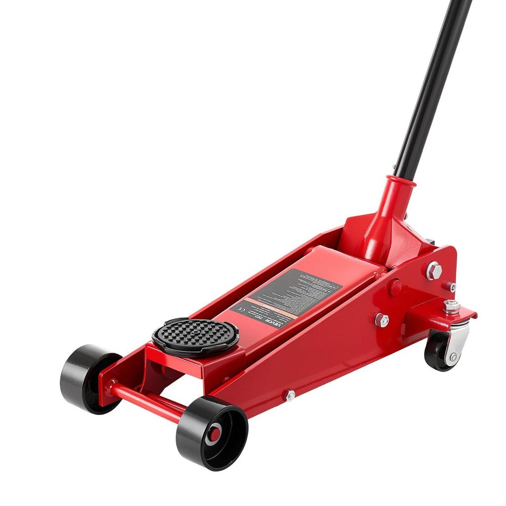 Low Profile Floor Jack, 3 Ton Capacity, Steel Racing Floor Jack with Single Piston Quick Lift Pump, Hydraulic Trolley Car Lift for Sports Cars,