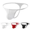 Regular Length Ice Silk Underwear Low Waist Thongs Men Sexy Briefs