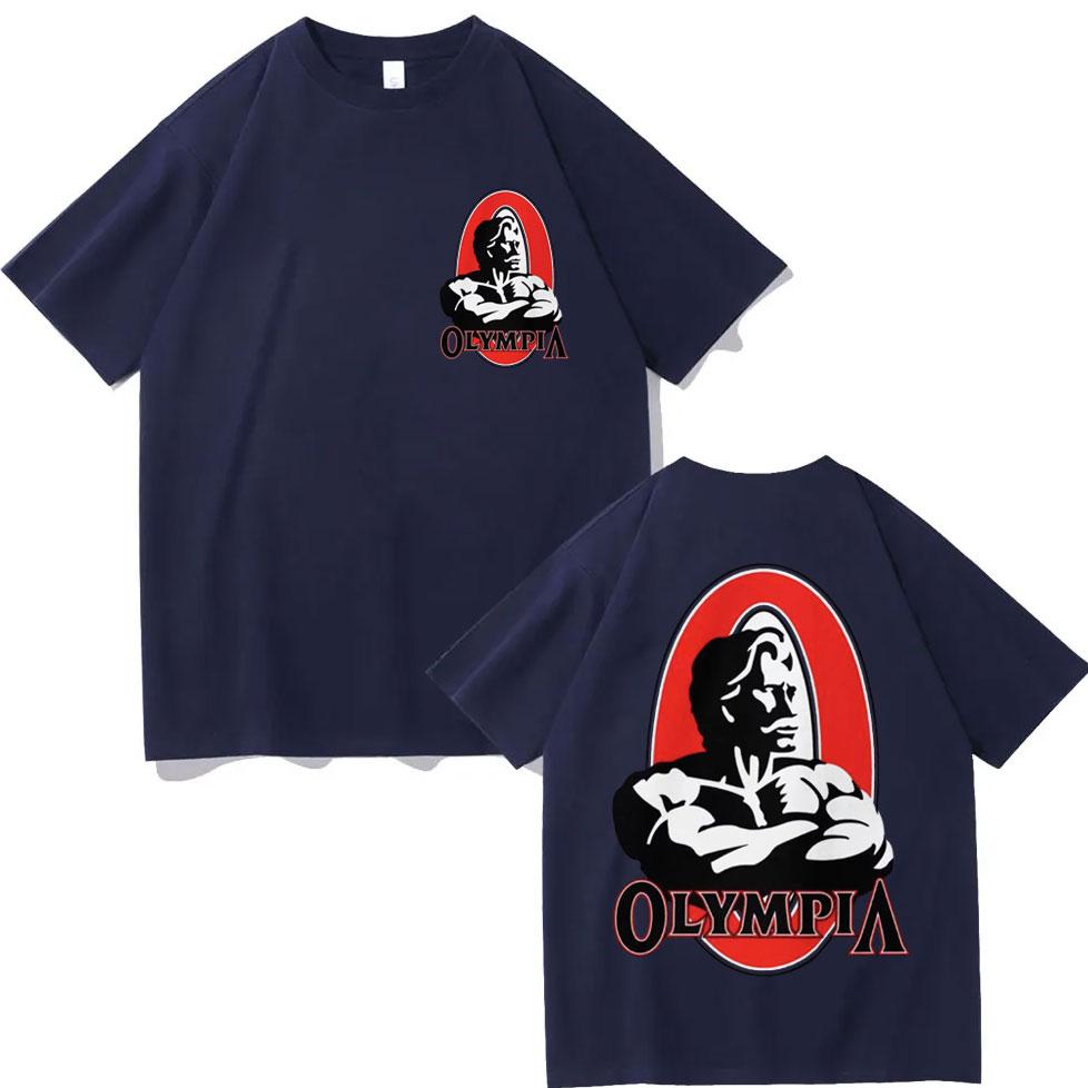 Olympia Fitness Graphic T Shirts High Quality Fashion Oversized Tshirt Men Women Casual Cotton Short Sleeve Tshirts Streetwear