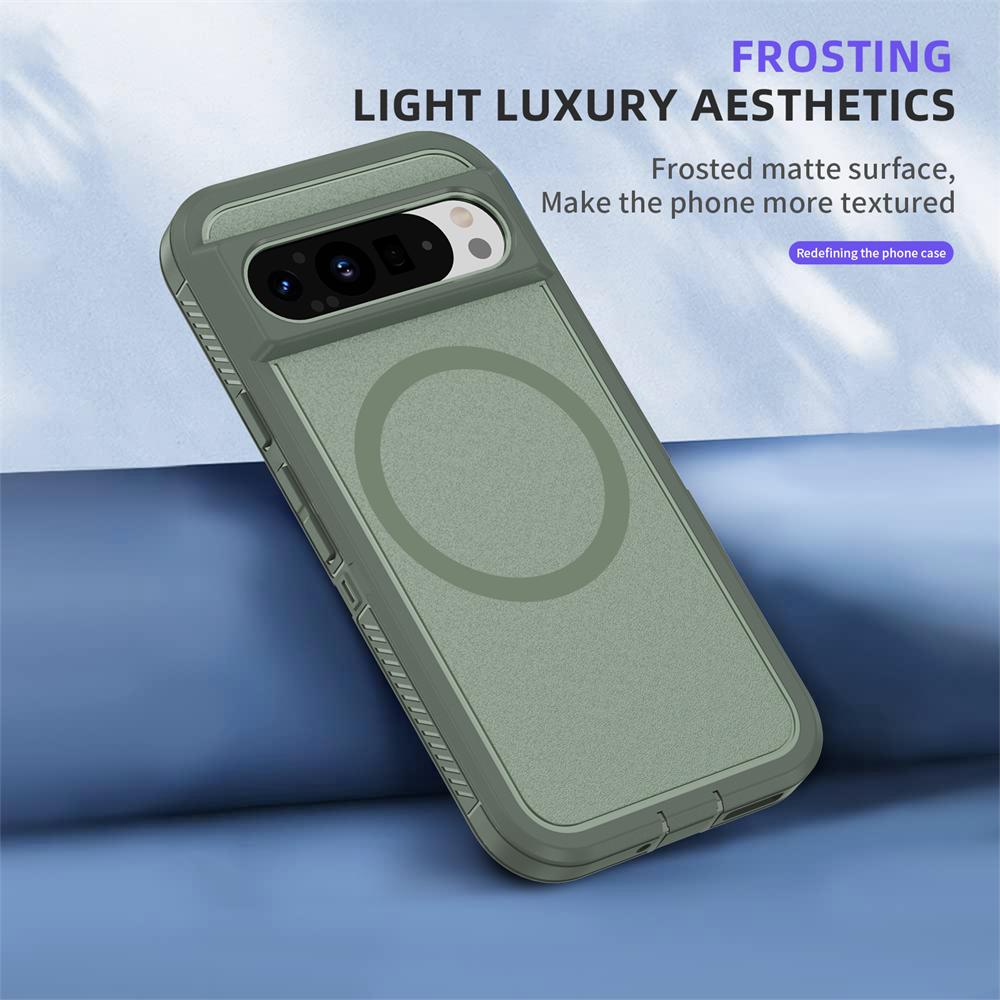 Magsafe Hybrid Heavy Duty Armor for Magsafe Case Google Pixel 9 8 Pro 8A Otter Case Box Business Wireless Charging Magnetic Matte Cover