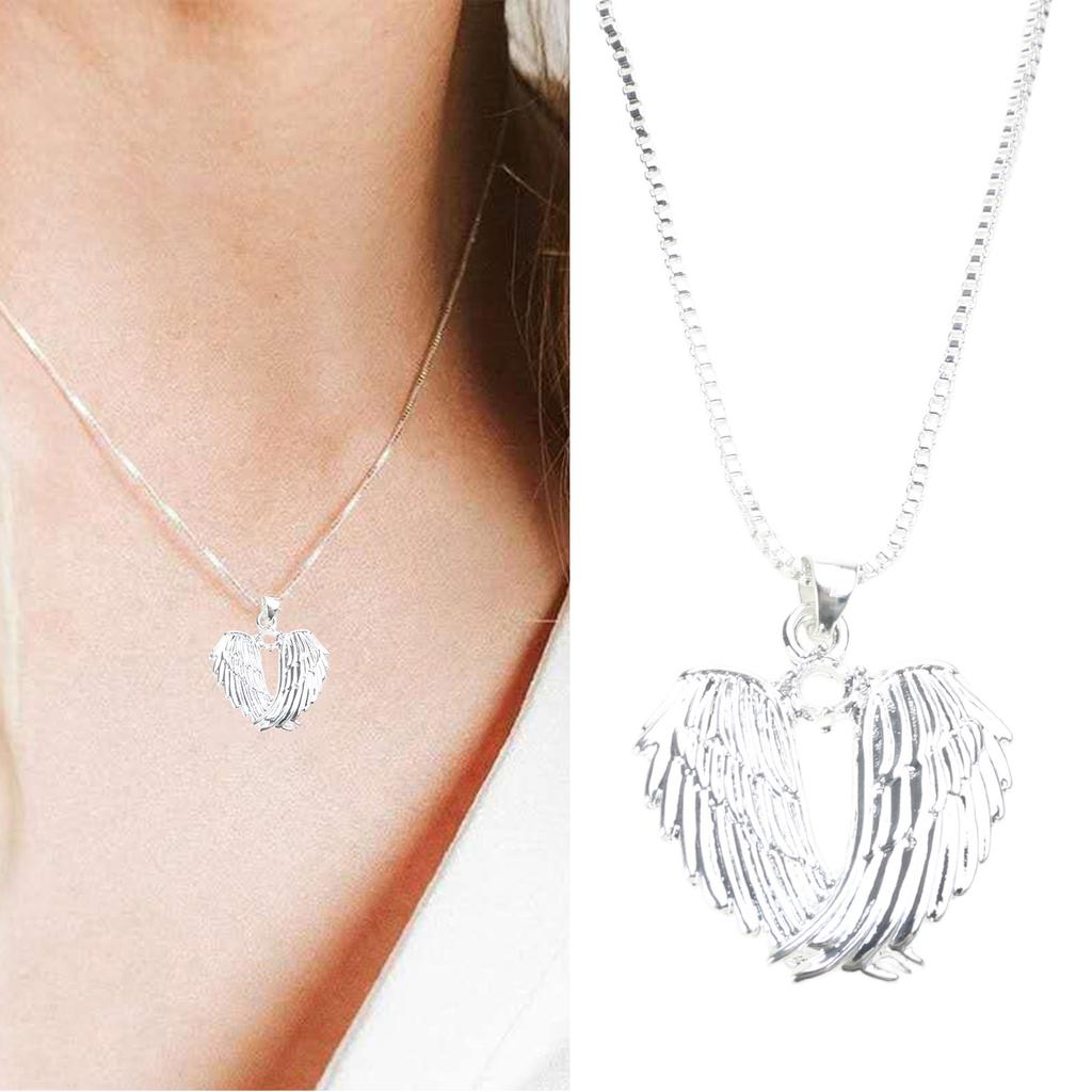 Angel Wings Pendant Necklace Angelic Wings Necklace Crafted for Women Preferring Chic and Timeless Designs