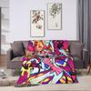 Warm Soft Blanket Travel H-Hazbin Hotel Bedding Throws Flannel Bedspread For Home Decor Graphic Sofa Bed Cover