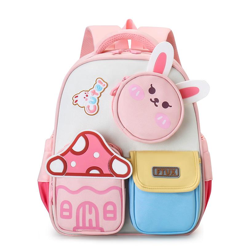 Children's schoolbag boy kindergarten bear large, medium and small class baby 3-6 years old cute rabbit girl backpack