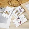 100PCS Line Face Pattern Earring Display Card Beauty Jewelry Cardboard  Jewelry Packing
