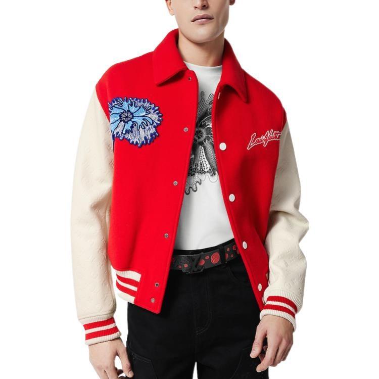 Louis Vuitton X Yayoi Kusama Psychedelic Flower Embroidered Varsity Blouson 1AB8I1
