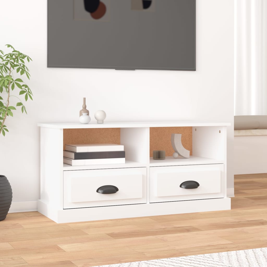 TV Cabinet White 93 x 35.5 x 45 cm Particleboard