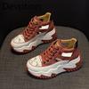 Leather Daddy Shoes Women's Summer Casual Retro Inner Elevation Shoes Platform Sandals Devotion