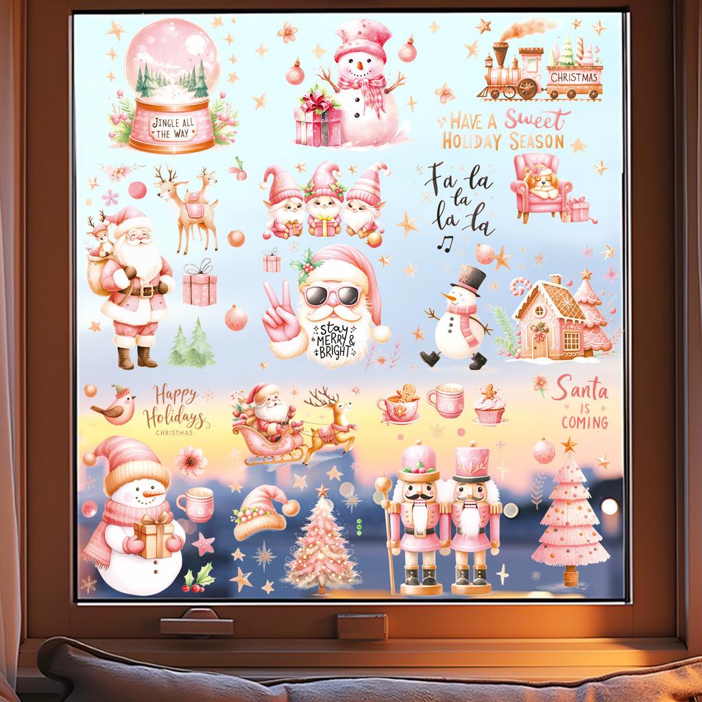 Wall Decals Christmas Set Pvc Christmas Tree Wall Sticker For Festive Room Decor