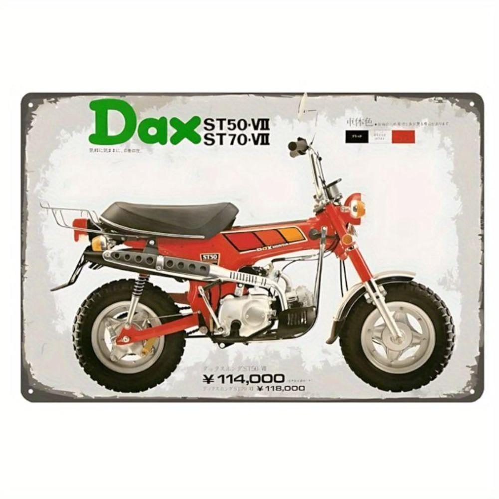 Retro Motorcycle Tin Sign Man Cave Garage Decor 20x30 Cm Metal Poster
