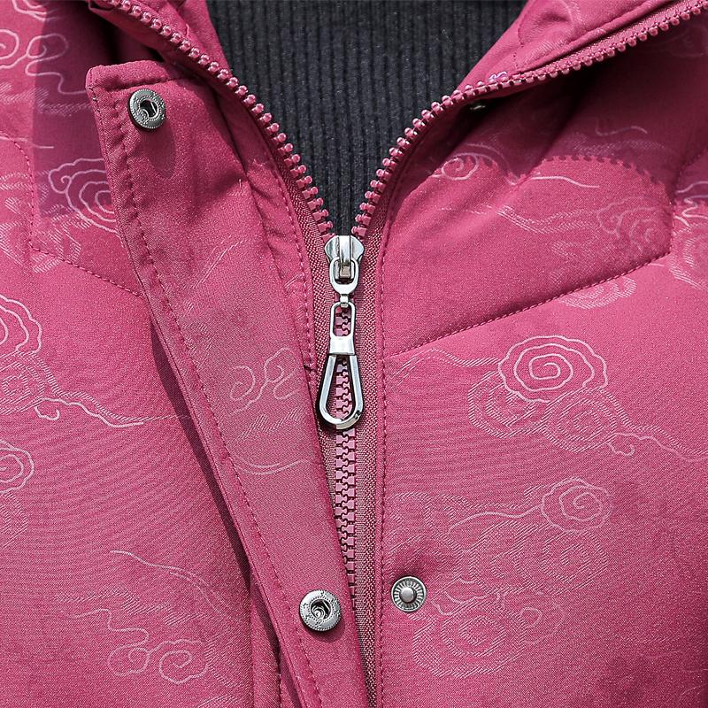 Palton de iarnă pentru femei de vârstă mijlocie cu glugă, mărimi mari, îmbrăcăminte exterioară elegantă, largă, groasă, caldă, parka, jachete pentru doamne