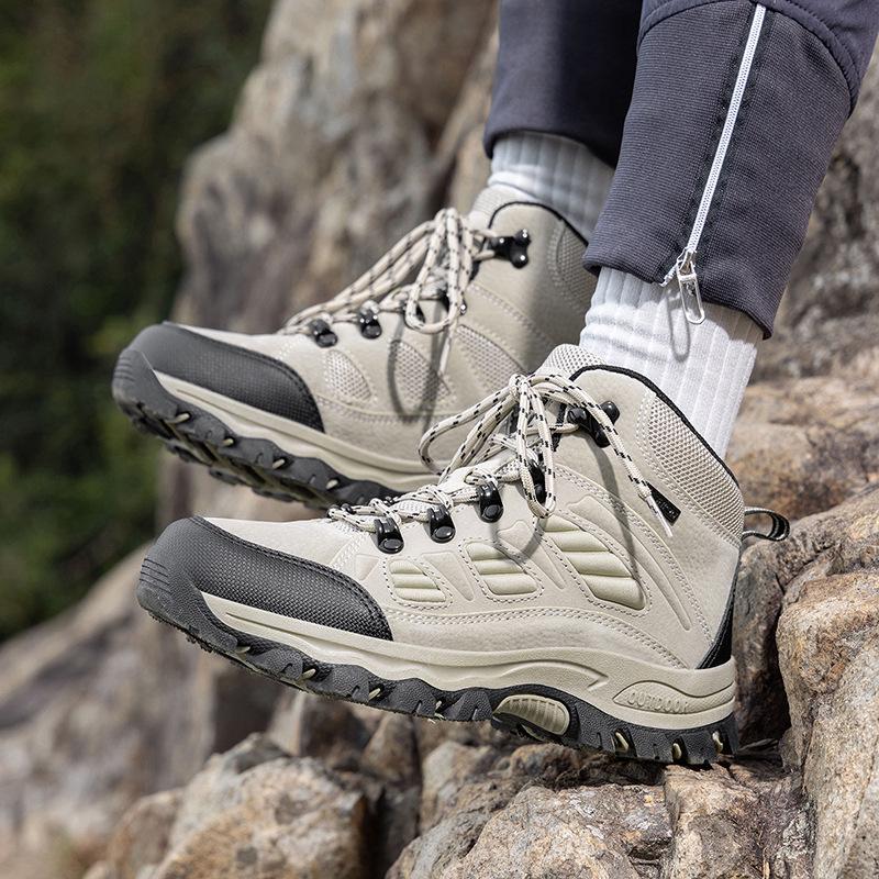 2025 Four Seasons High-Top Hiking and Climbing Shoes - Casual, Cross-Border Couple Style