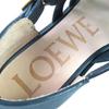Pristine LOEWE Sandals CAMPO Logo Buckle Gurkha Sandals Black 39 L814465X77 Used