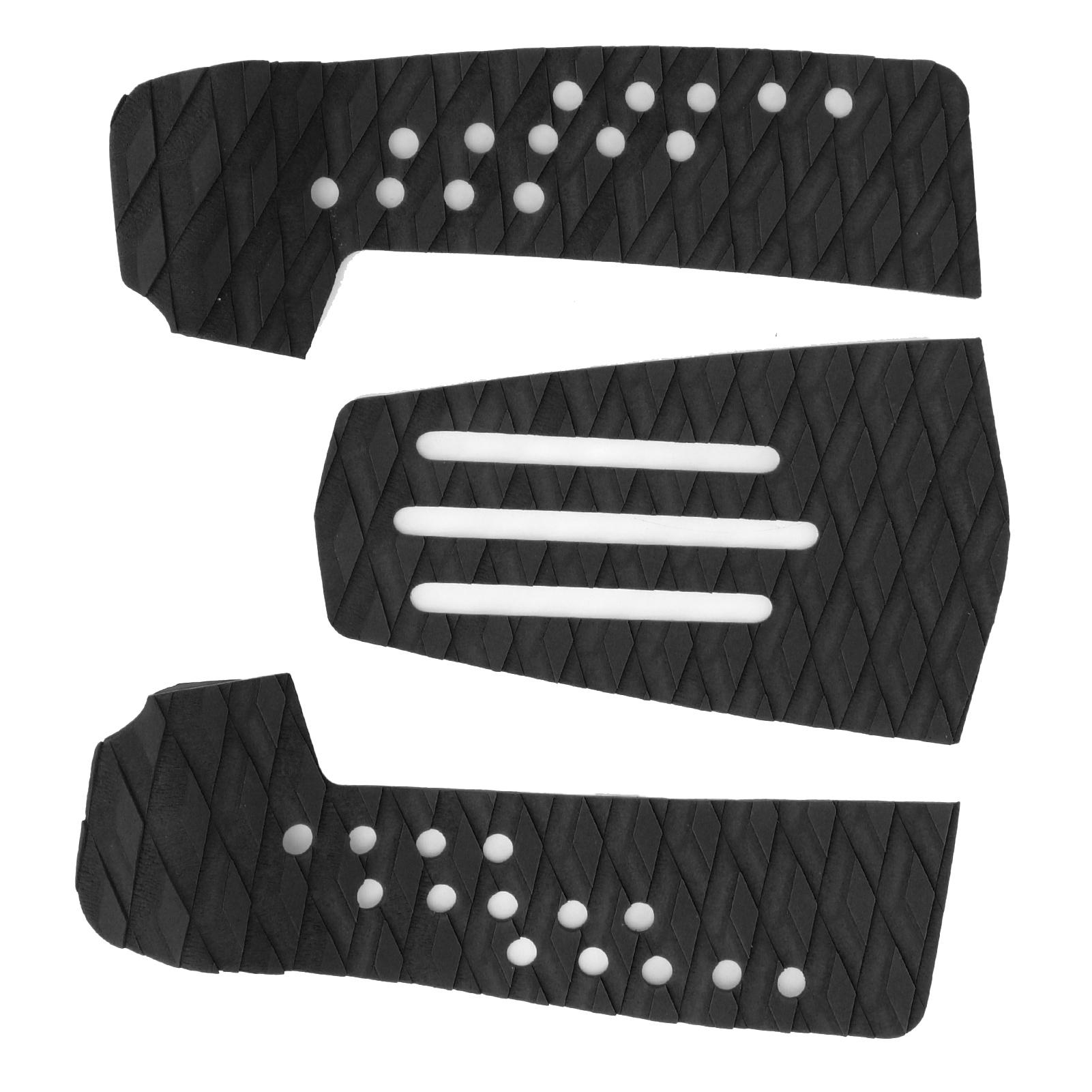 

3 Pcs Surfboard Traction Pad AntiSkid MoistureProof Surf Deck Mat for Skimboard Accessories(Orange )