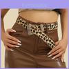 Modischer Gürtel mit Leopardenmuster für Damen mit Legierungsschnalle Stilvolles Designer-Accessoire Perfekt für den Sommer