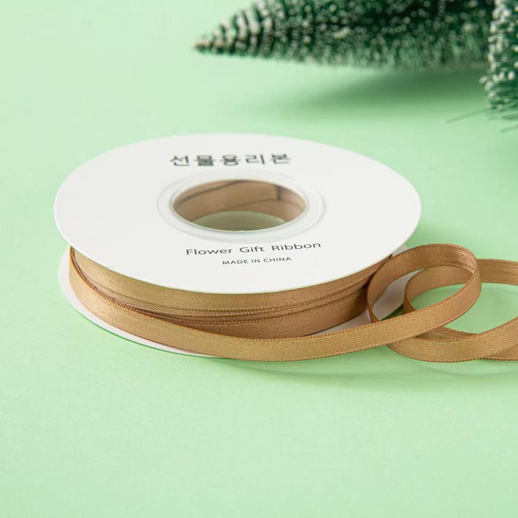 Korejská polyester-bavlna matná stuha pro DIY mašle a vlasové doplňky, 1 cm