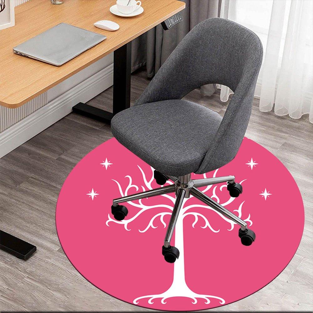 

Magical Pink Tree of Gondor Sticker DecalRound Non-Slip chair mat chair carpet for office Rugs for Office Decor Gift For Valentine s Day Mother s Day 80cm by 80cm