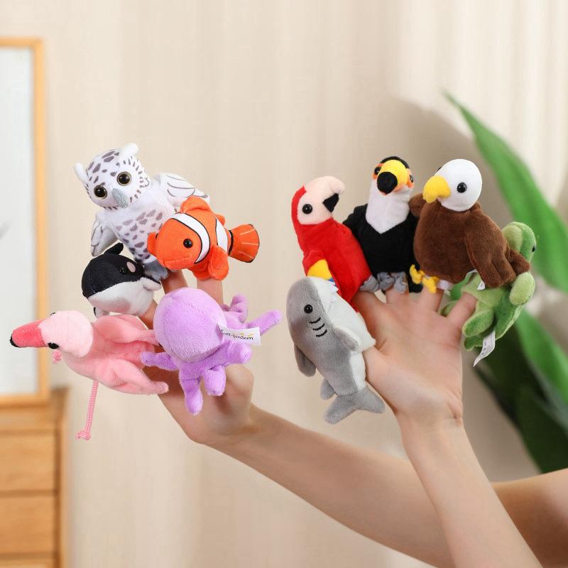 Cute Marine Animals, Sea Turtles, Sharks, Finger Dolls, Plush Toys, Dolls, Peacocks, Parrots, Hand Dolls, Ragdolls