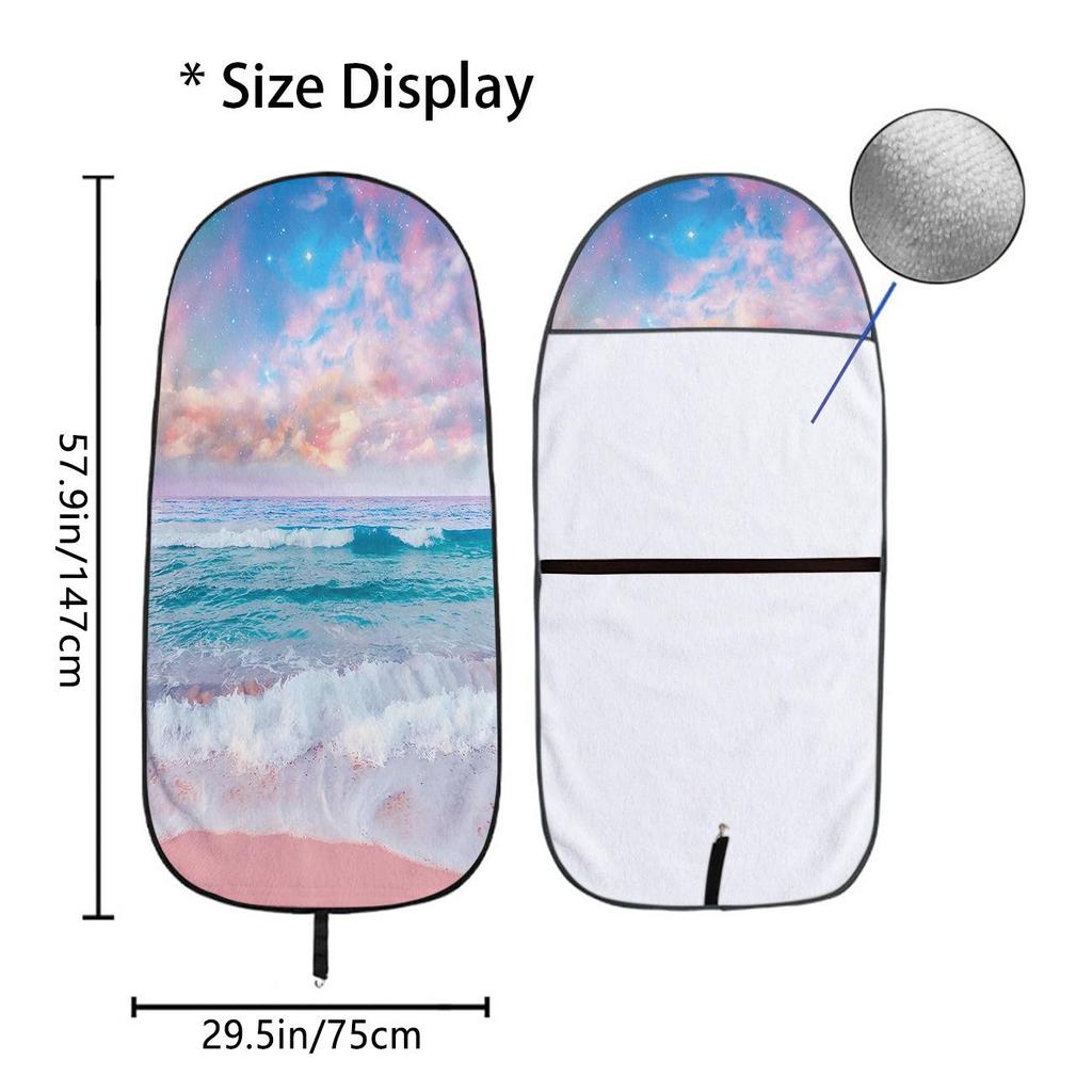 Universal Gym Workout Car Seat Protector Towel - All-Season Front Cover