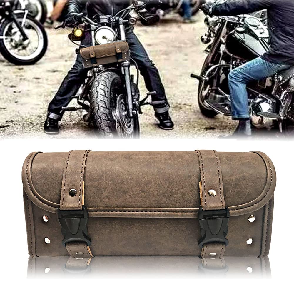 Motorcycle Tool Bag Saddlebag Waterproof Universal Brown Harley-Davidson