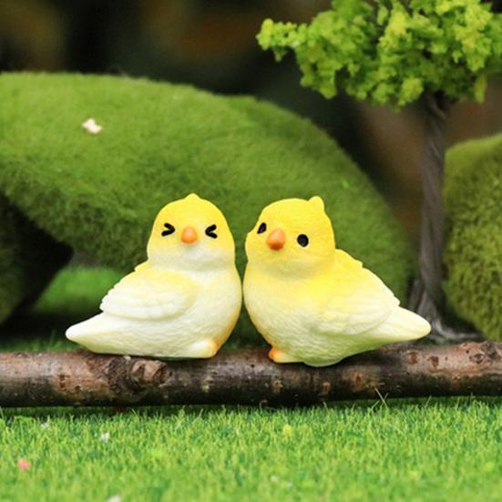 Miniatur Papageienfigur Mini Vogel Harzstatue Realistisches Tierornament Puppenhaus Feengarten Mikrolandschaft Dekoration