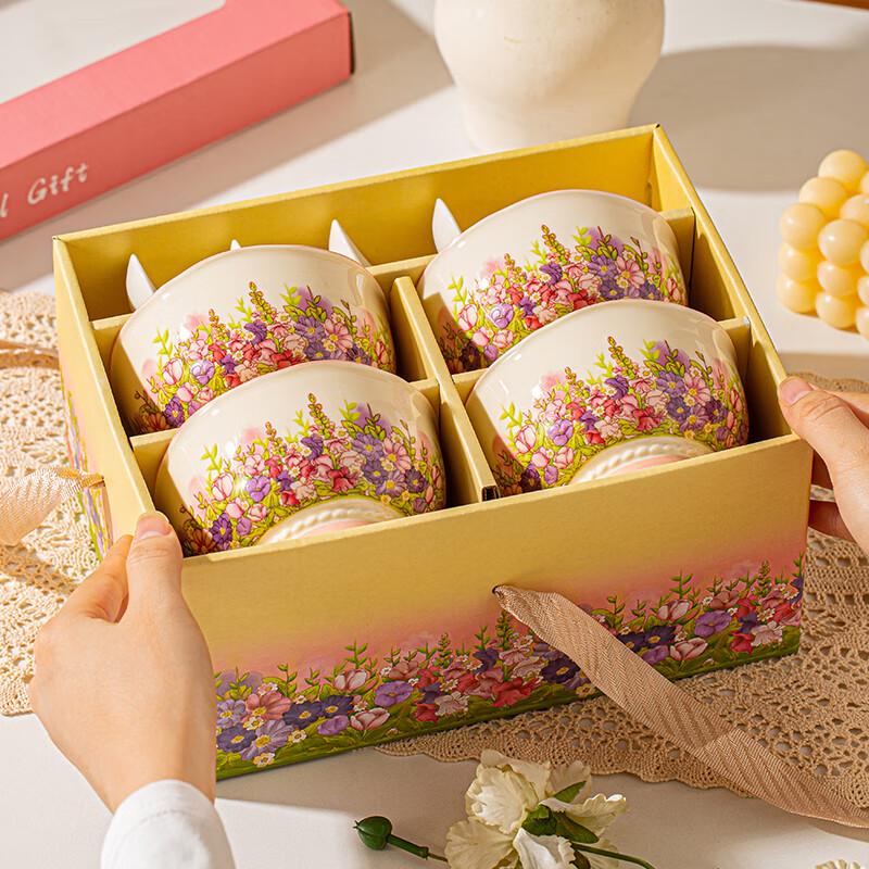 Keramikschale & Löffel Set mit Unterglasur als Geschenk