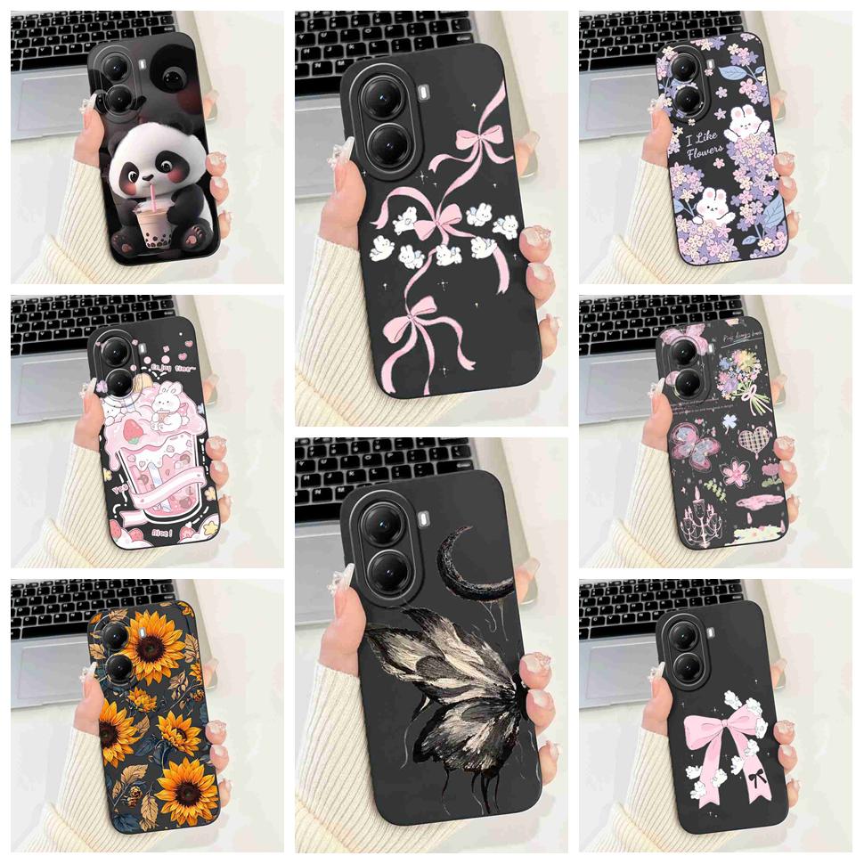 For Xiaomi Poco X7 Pro Case Cover Soft Silicone Popular Butterfly Phone Case For Poco X7 PocoX7 Pro 5G Fundas Coque Housing