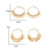 Party Gift Dangle Geometric Tassel Hoop Earrings Ear Studs Hanging Earring Golden Sequins