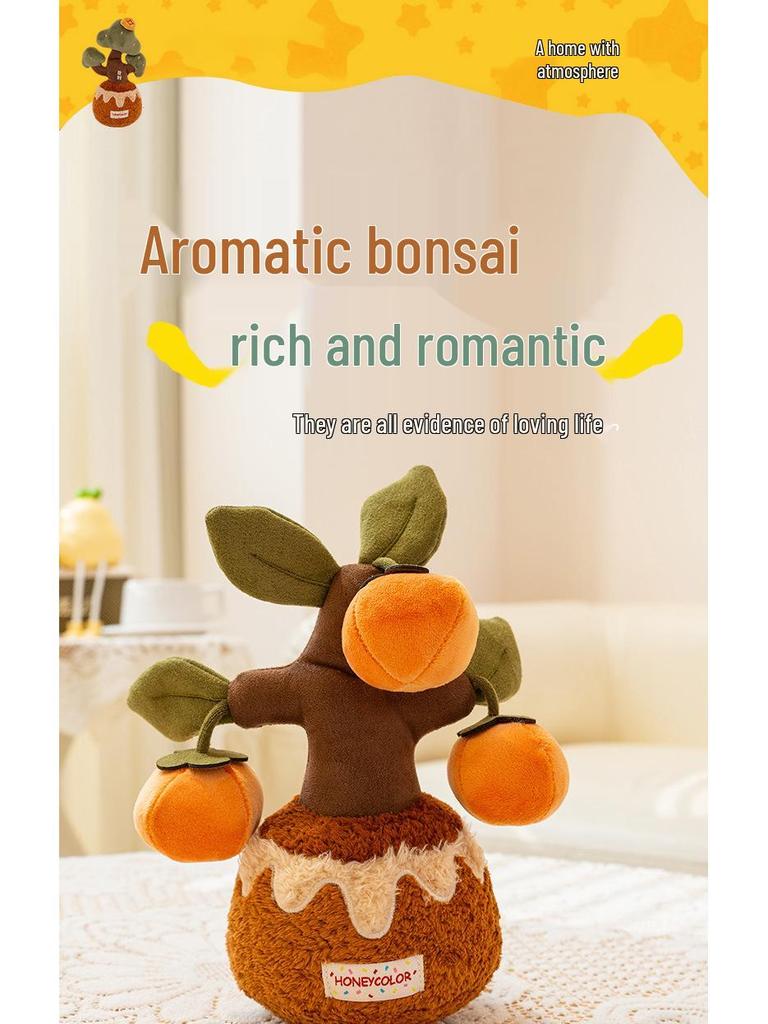 Realistic Plush Money Tree Plant Doll for Car Decoration and Small Gifts