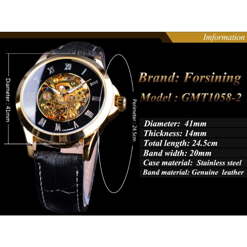 Forsining Men Fashion and Leisure Hollow Automatic Mechanical Watch