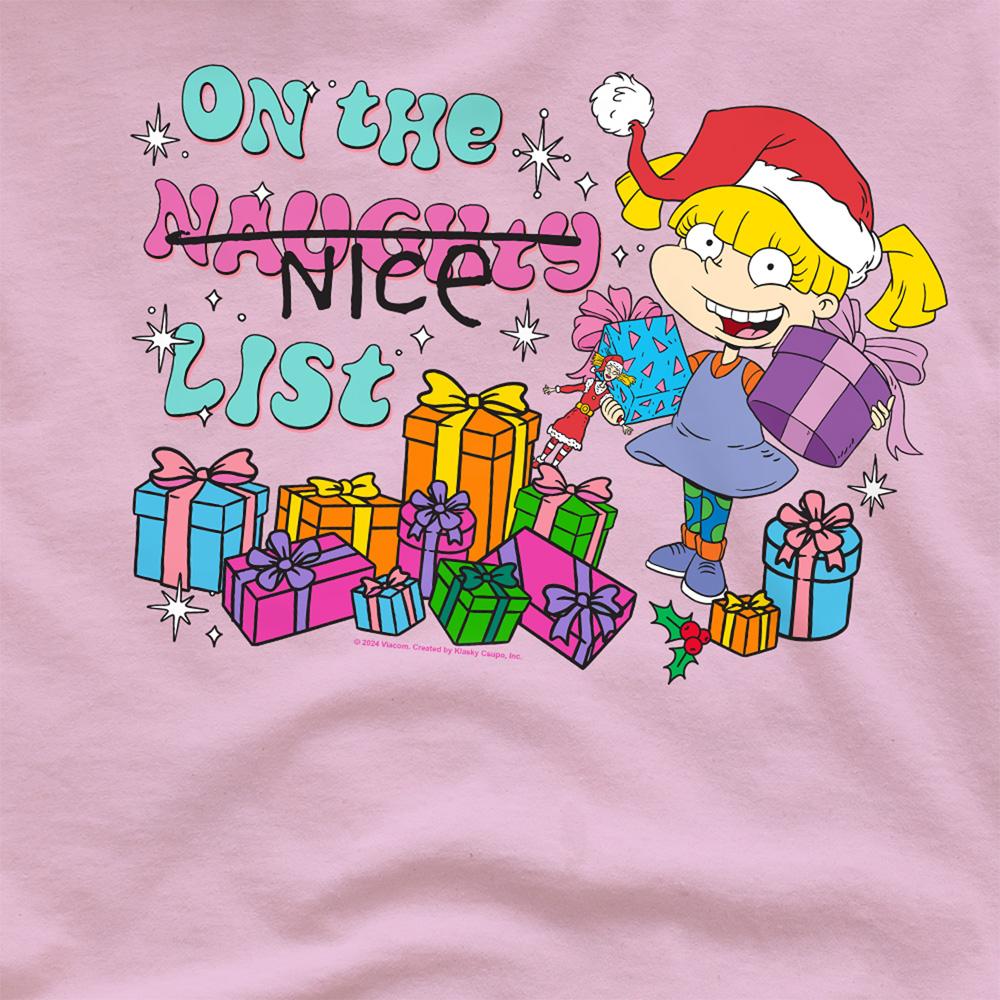 Rugrats Unisex Adult On The Naughty List Angelica Christmas T-Shirt