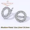 French Circular Thread Earring Hooks Lever Back Open Loop Setting for DIY Earring Clasp Jewelry Making Accessories Findings