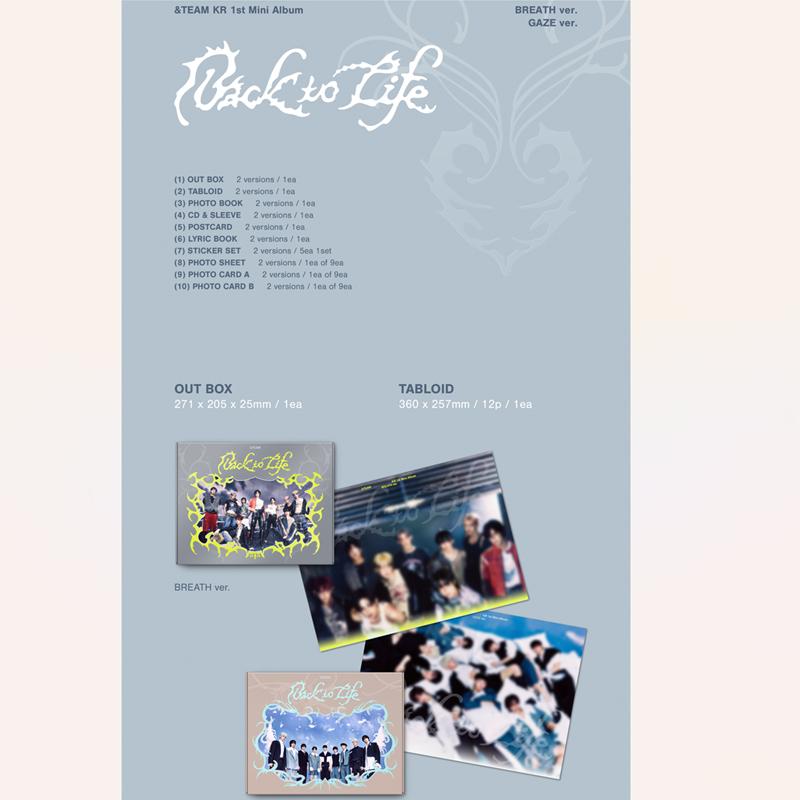 [Pre-order] &TEAM KR 1st Mini Album [Back To Life] (+Online Benefit)