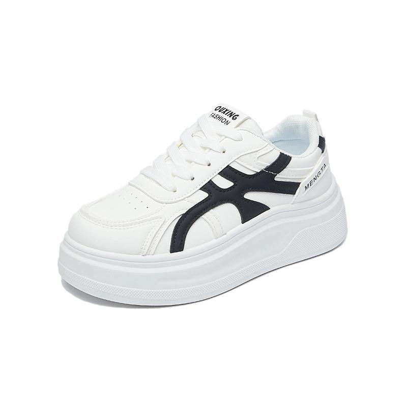 

Fashion Soft Sole Mother s Shoes Thick-Soled Casual Sneakers for Women in Spring Autumn Middle-Aged Women s Versatile Travel White Shoes 40