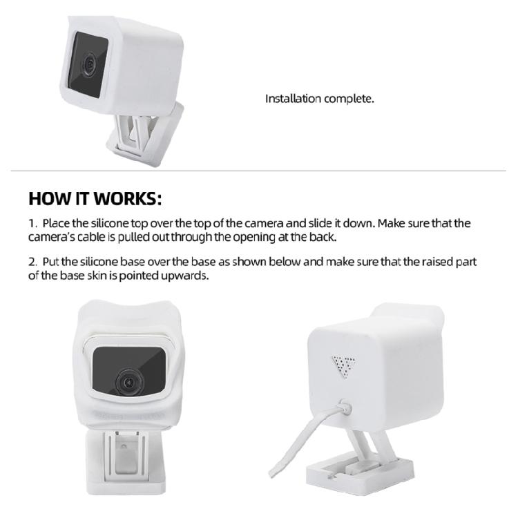 Wasserdichte und staubdichte Silikonhülle für intelligente Kameras Bietet verbesserten Schutz vor widrigen Wetterbedingungen