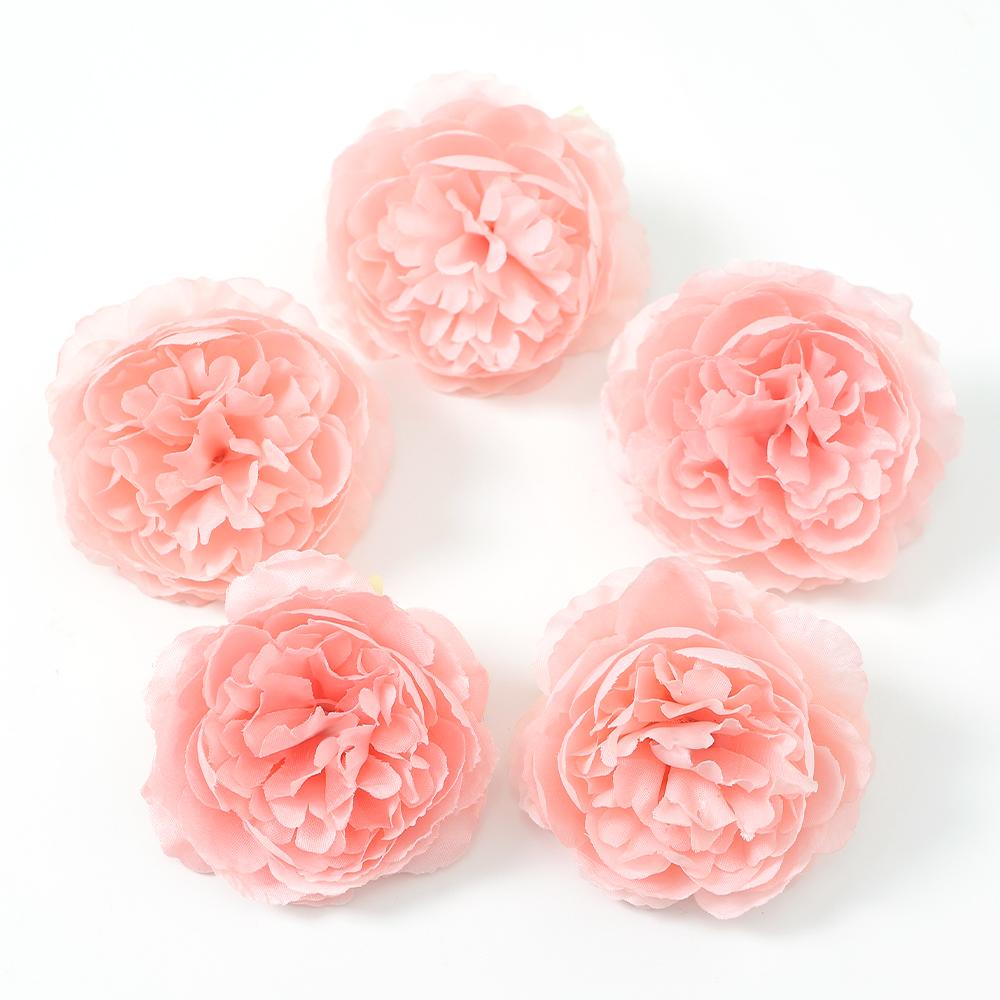5/10Pcs Peony Artificial Flowers Head 7.5cm Fake Flowers for Home Decor Garden Wedding Decoration DIY Garland Bouquet Accessory