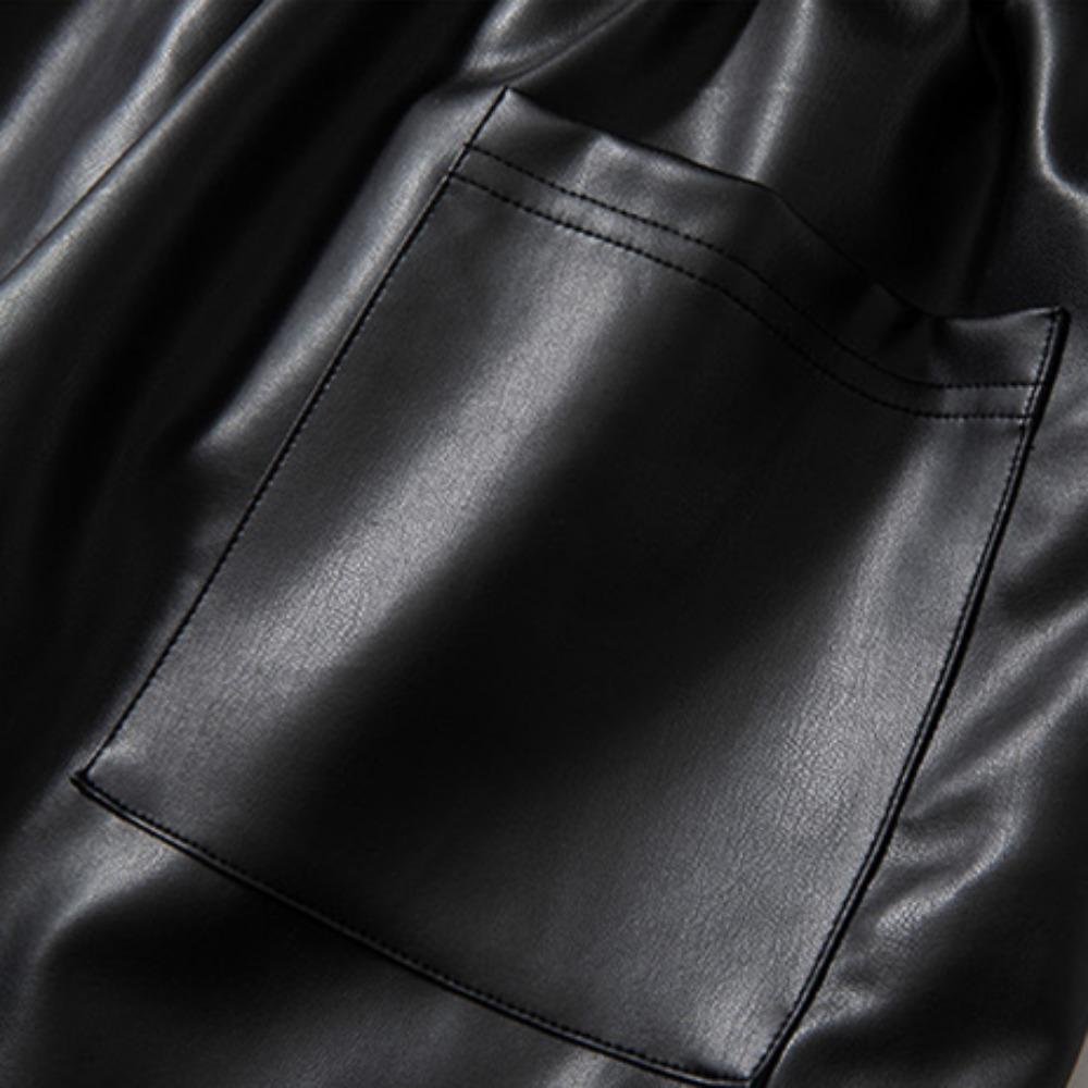 עור טהור שחור אדום מכנסיים קצרים כיסים 2025 קיץ גברים נשים איכות גבוהה צהוב שרוך מכנסי חוף קצרים מכנסיים