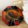 1PC Soccer Ball Flames Water Automatic Umbrella - Suitable Travel Outdoor Portable Umbrella Birthday Gift Daily Essentials