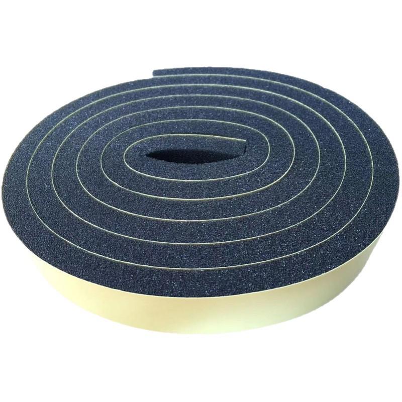 High-Viscosity Black Sponge Tape: Soft, Breathable, Single-Sided Strip for Door & Window Sealing, Soundproofing, Dustproofing.