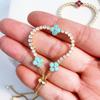Gold Plated Clover  Pull Adjustable Bracelet Dainty  Flower Bangle Elegant Jewelry Gift For Women