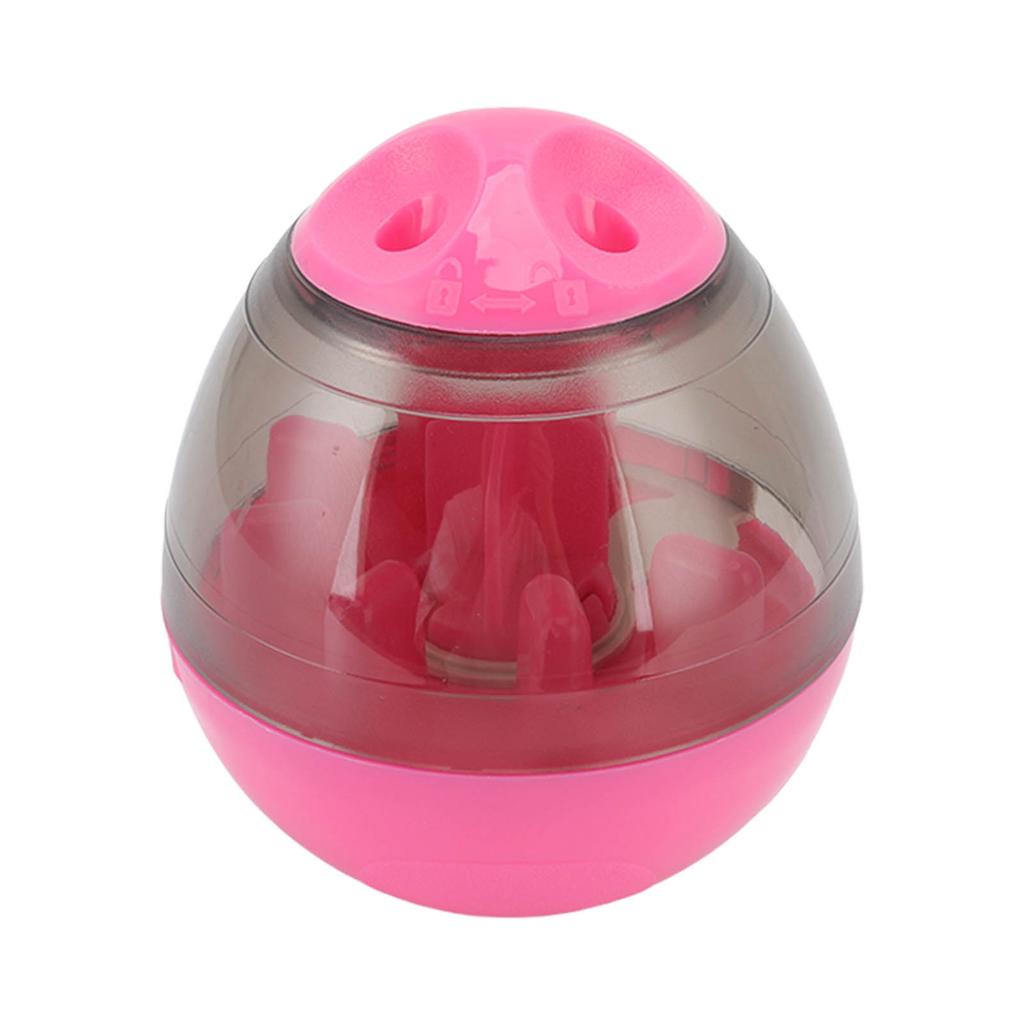 Pet Food Dispensing Ball Interactive Memory Training Dog Slow Feeder Puzzle Toy for Puppy Cat Pink
