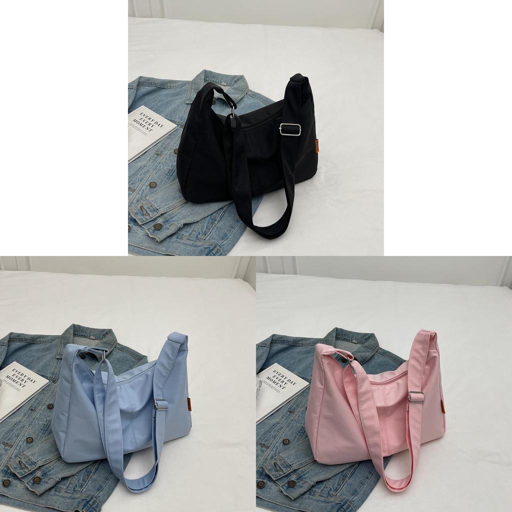 Oxford Cloth Saddle Bag For Women With Zipper Closure For Daily Use