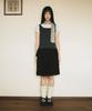 Ohesio Shirring Layered Dress, Charcoal