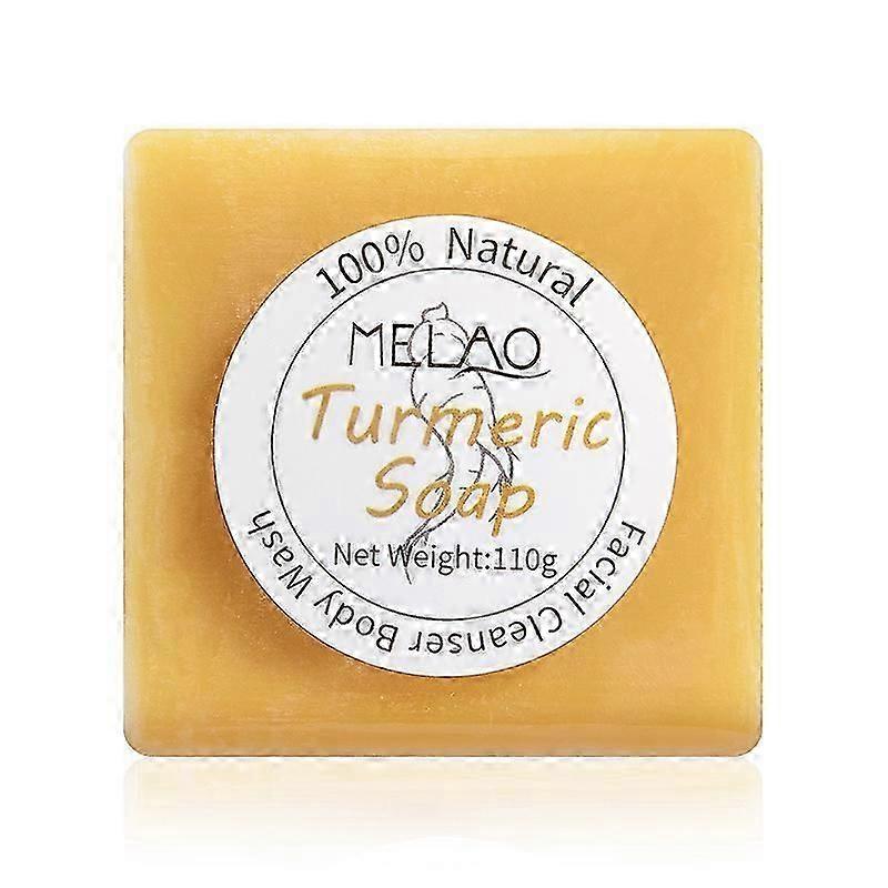 Turmeric Soap Bar, 110g Turmeric Soap for Face & Body, Natural Handmade Soap Sensitive Skin Formula, Cleansing & Moisturising less