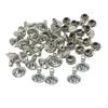 20 Sets Rhinestone Round Rivets Studs 8mm