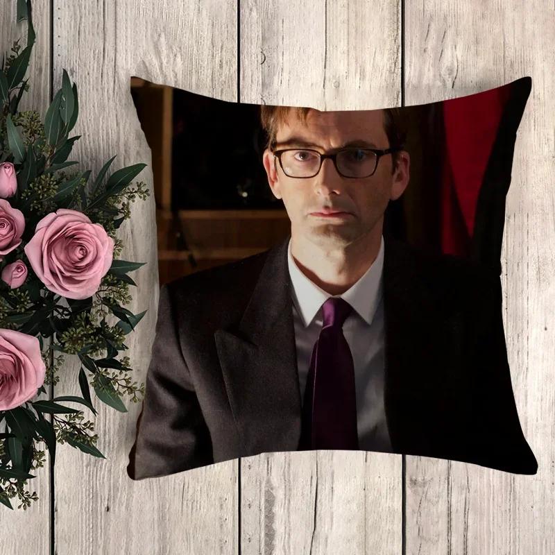 Anime Pillow David Tennant Cushion Cover X Decorative Pillowcases For Pillows X Pillowcase Car Decoration Fall Decor