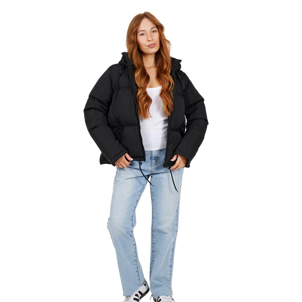 Brave Soul Womens/Ladies Short Padded Hooded Jacket